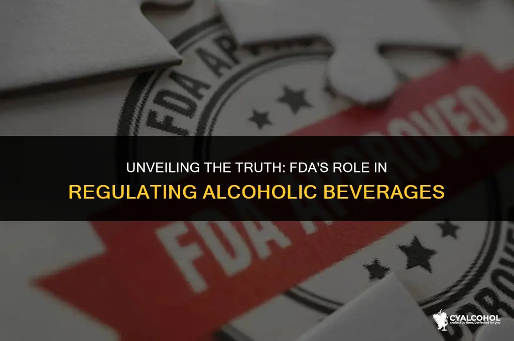 does fda regulate alcoholic beverages