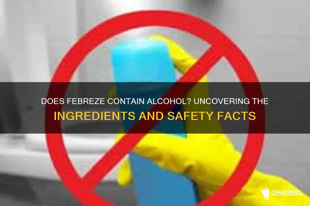 does febreze have alcohol