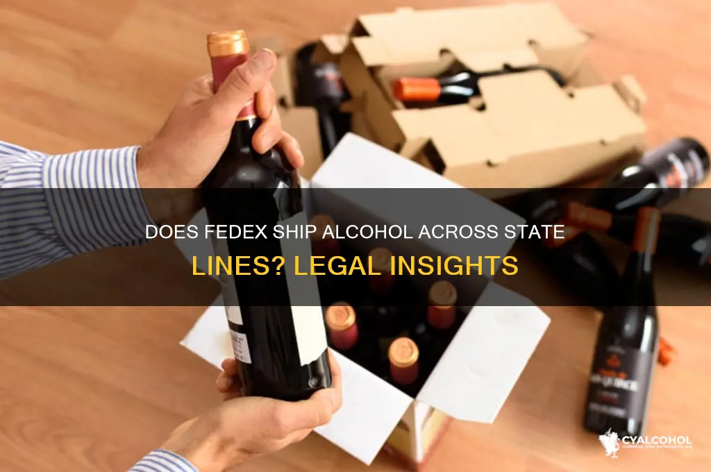 does fed ex report shipping alcohol to states