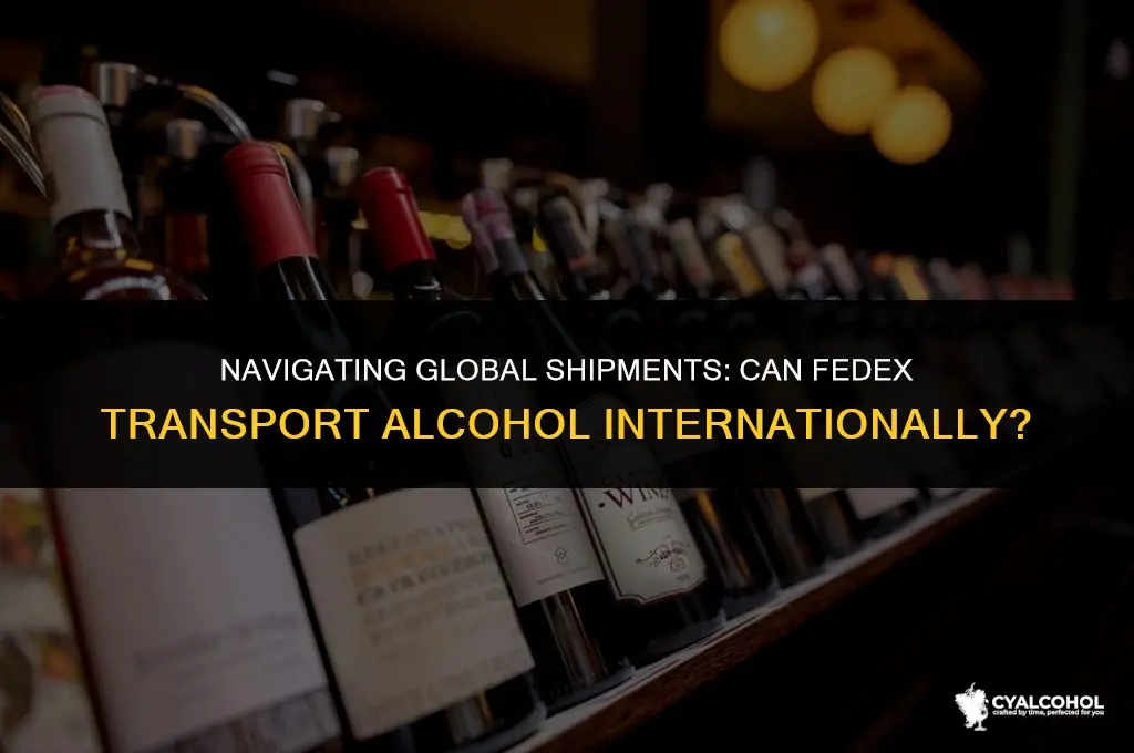 does fedex ship alcohol internationally
