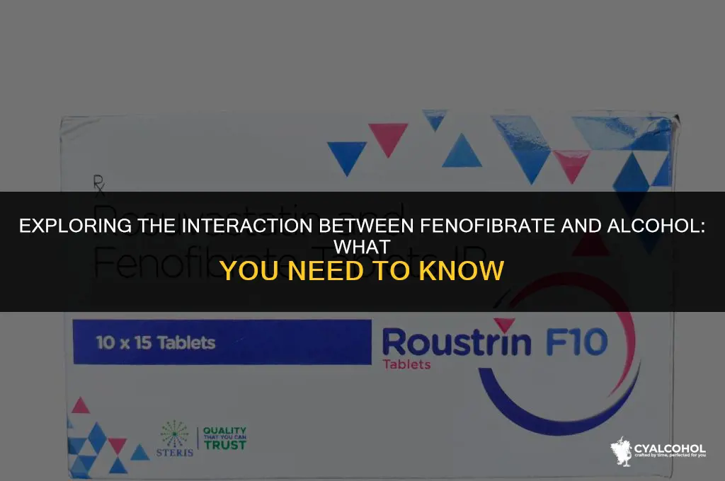does fenofibrate interact with alcohol