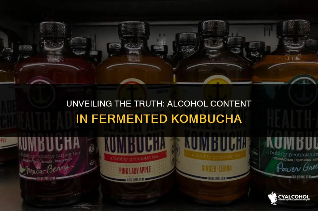 does fermented kombucha have alcohol