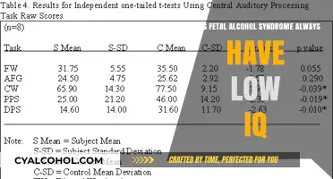 Does Fetal Alcohol Syndrome Always Result in Low IQ?