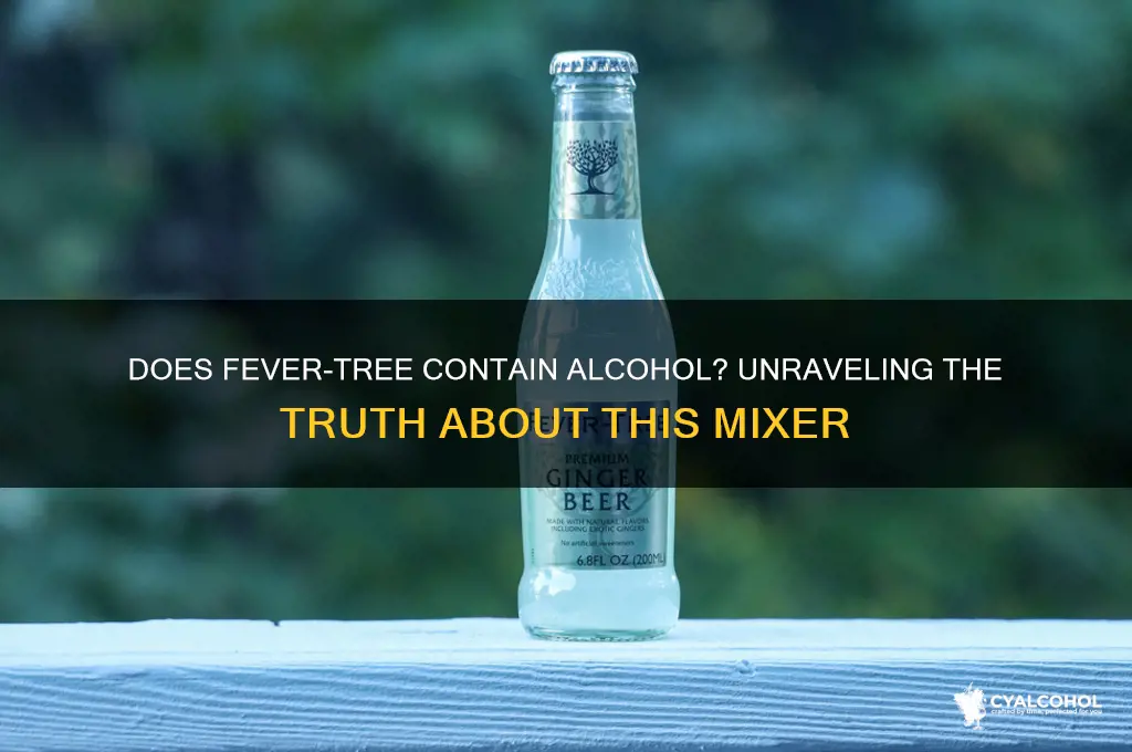 does fever tree have alcohol