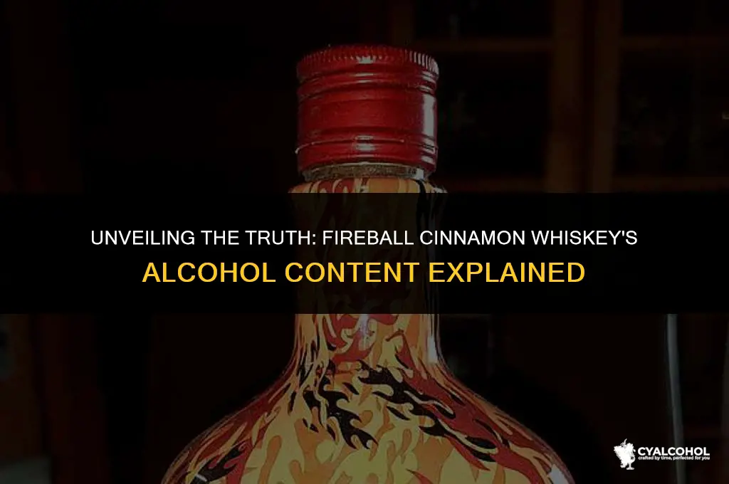 does fireball cinnamon have alcohol