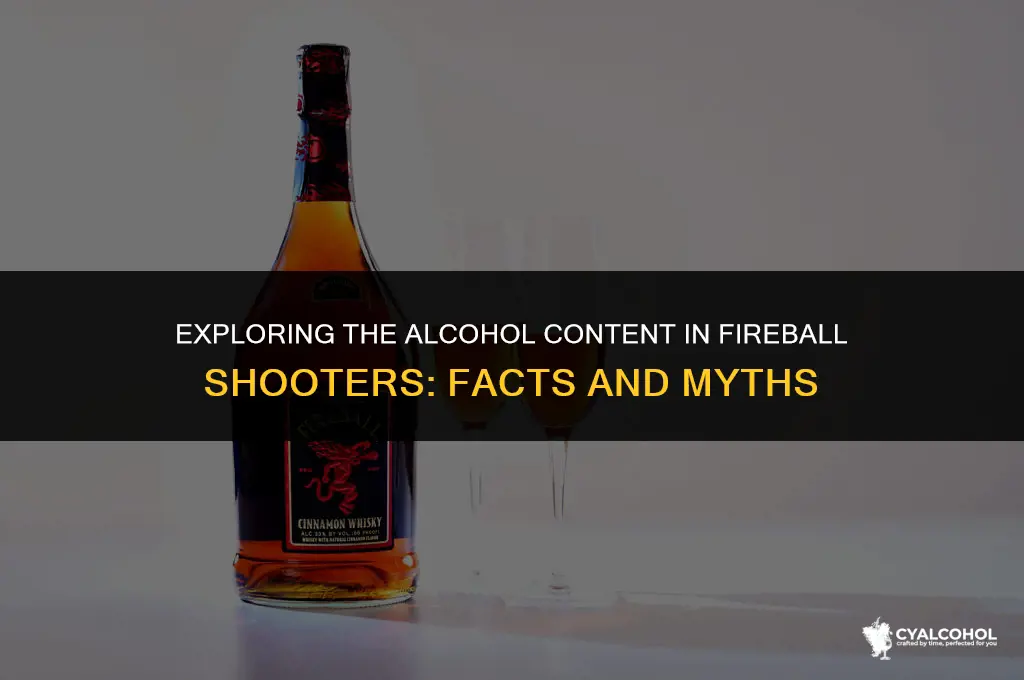 does fireball shooters have alcohol