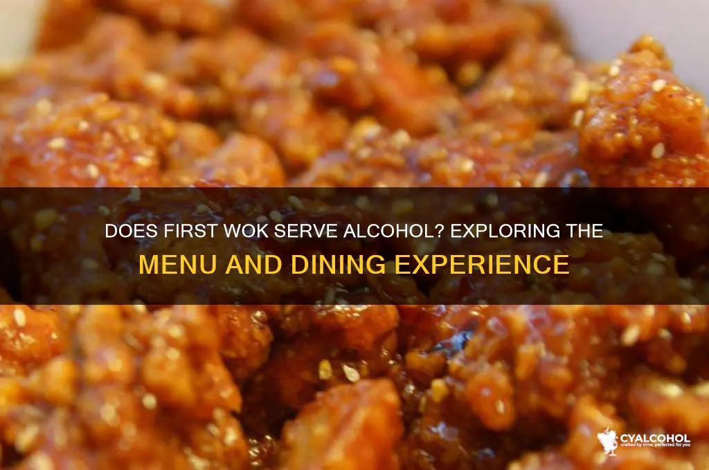 does first woknserve alcohol