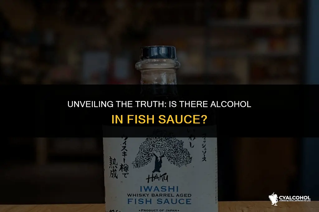 does fish sauce have alcohol