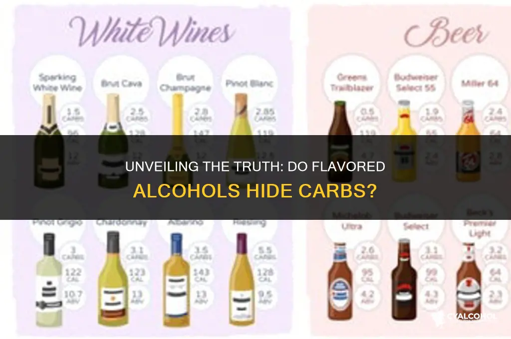 does flavored alcohol have carbs