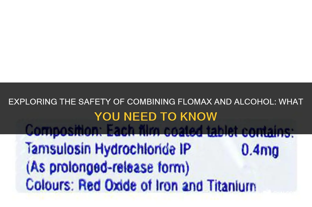 does flomax interact with alcohol