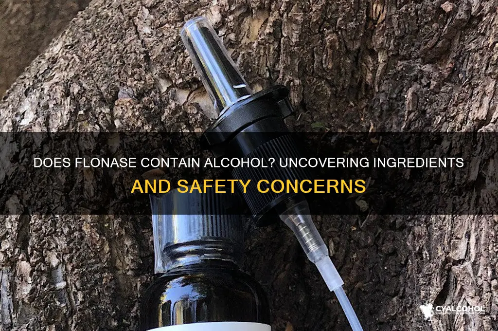 does flonase contin alcohol