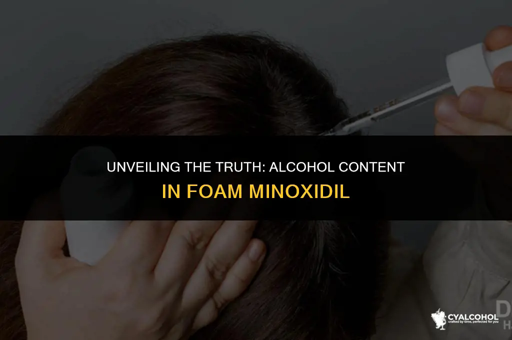 does foam minoxidil have alcohol
