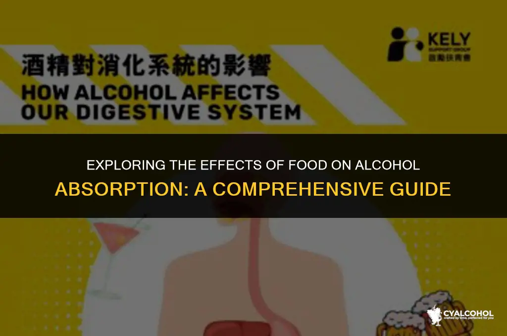does food increase alcohol absorption