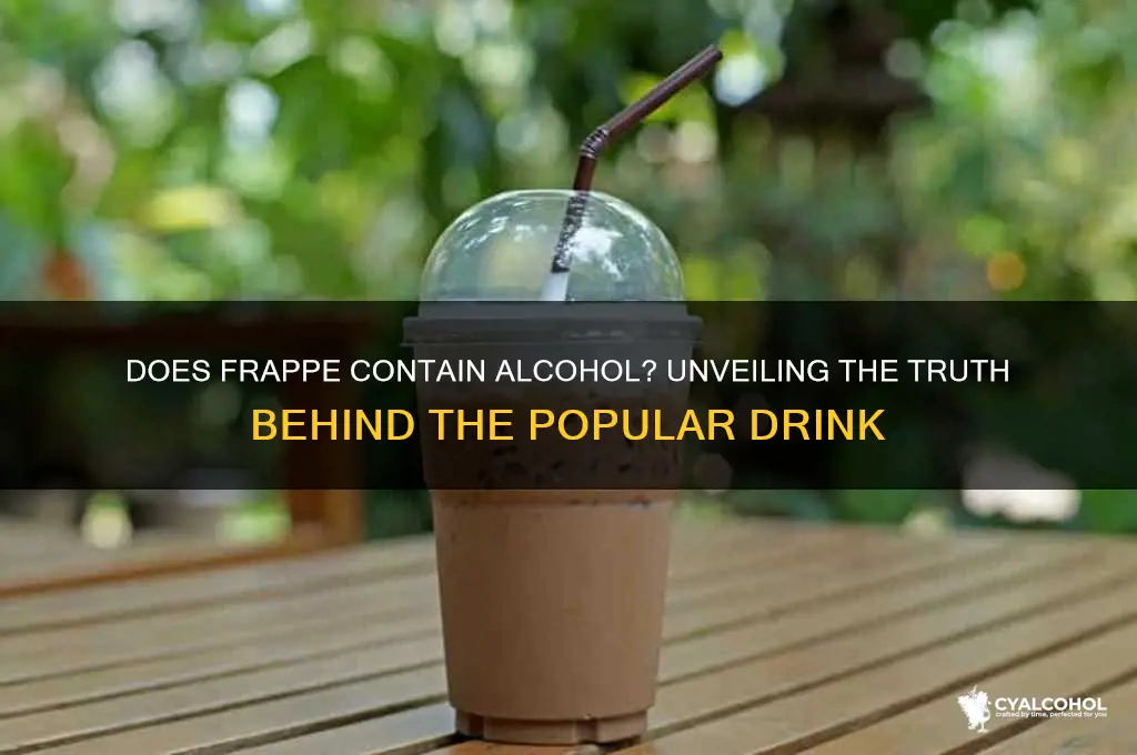 does frappe have alcohol