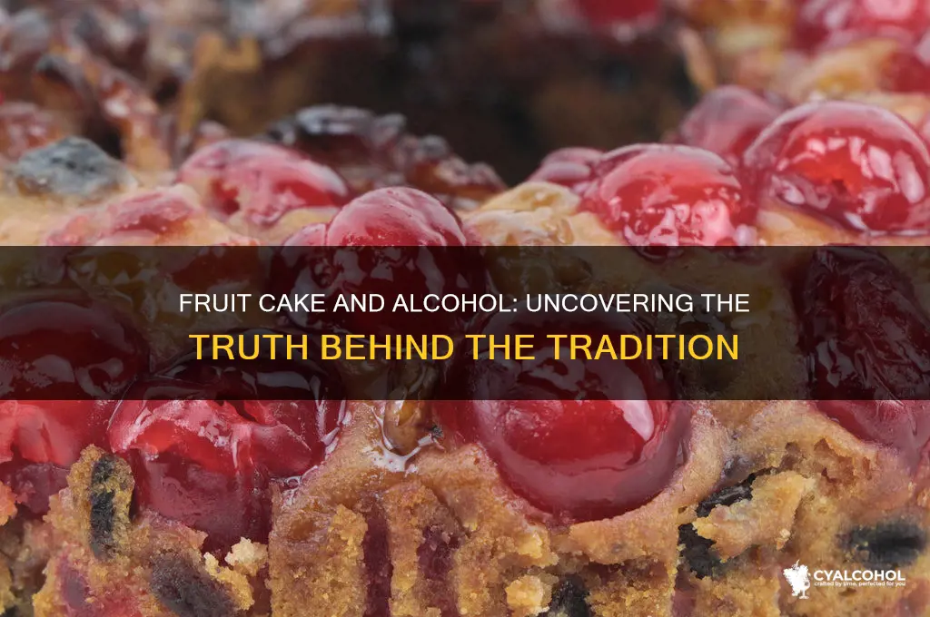 does fruit cake have alcohol