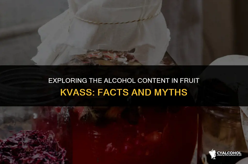 does fruit kvass have alcohol