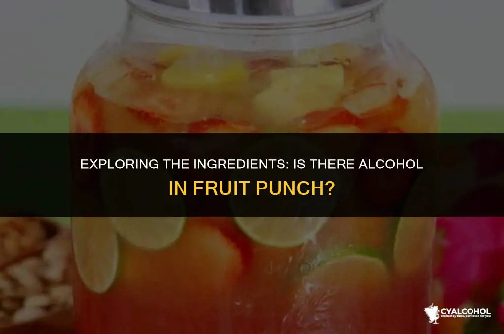 does fruit punch have alcohol