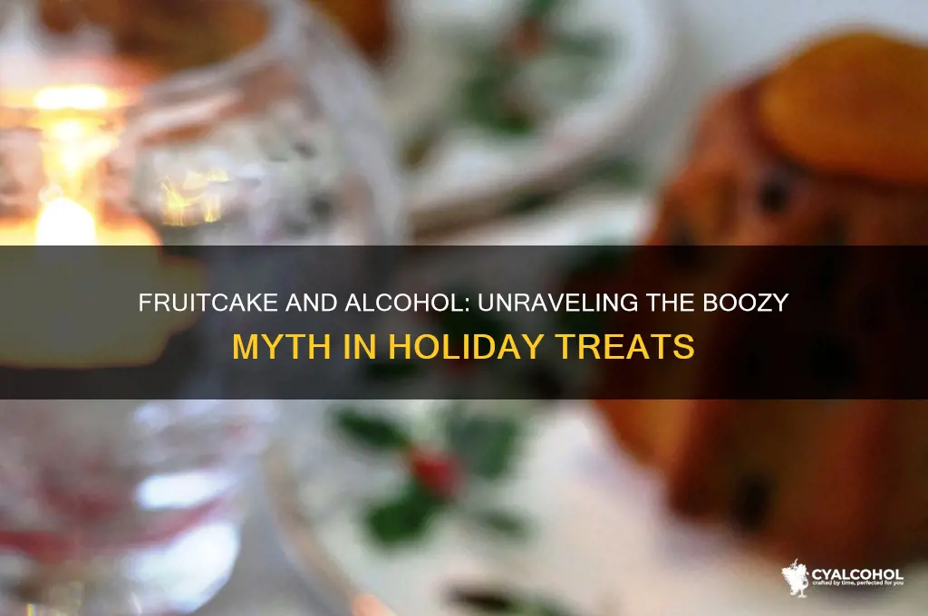 does fruitcake have alcohol