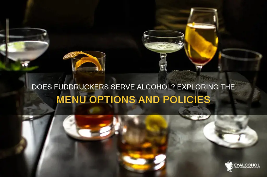does fuddruckers have alcohol