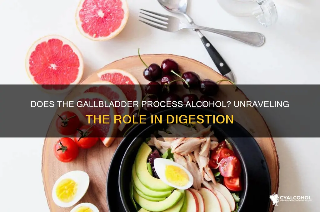 does gallbladder process alcohol