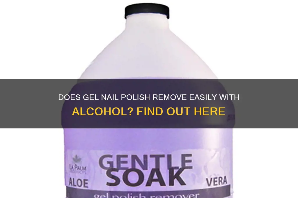 does gel nail polish come off with alcohol