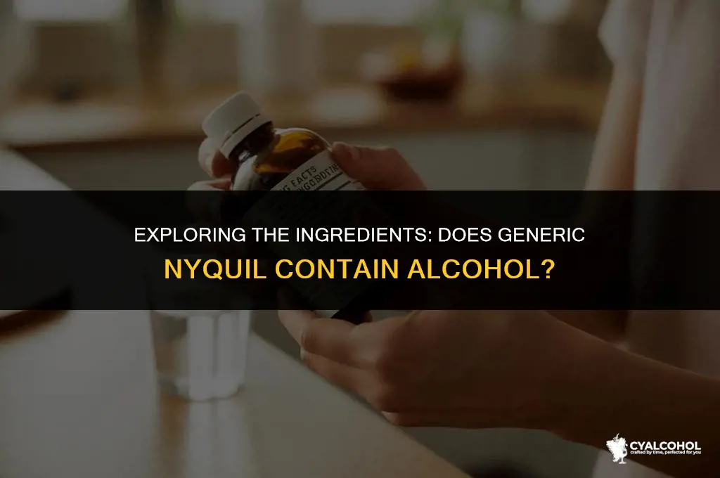 does generic nyquil have alcohol
