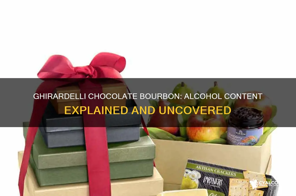 does ghirardelli chocolate bourbon have alcohol