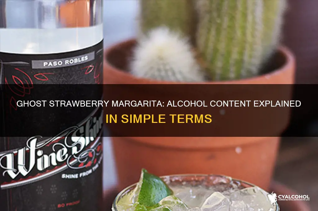 does ghost strawberry margarita have alcohol