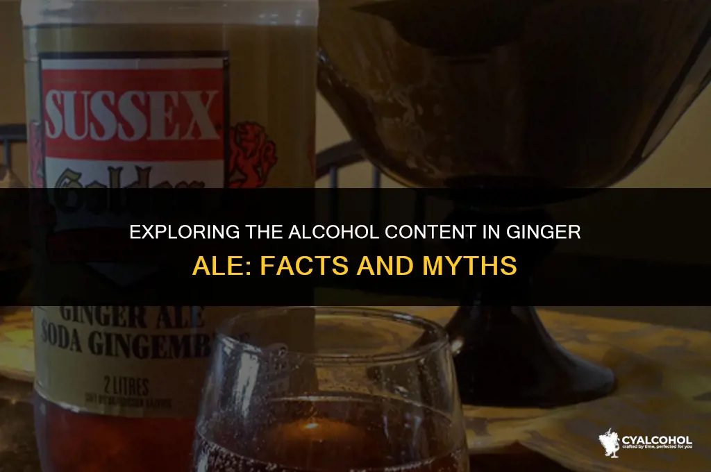 does giner ale considered alcohol