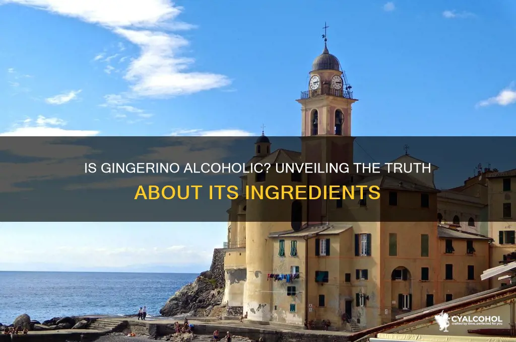 does gingerino have alcohol