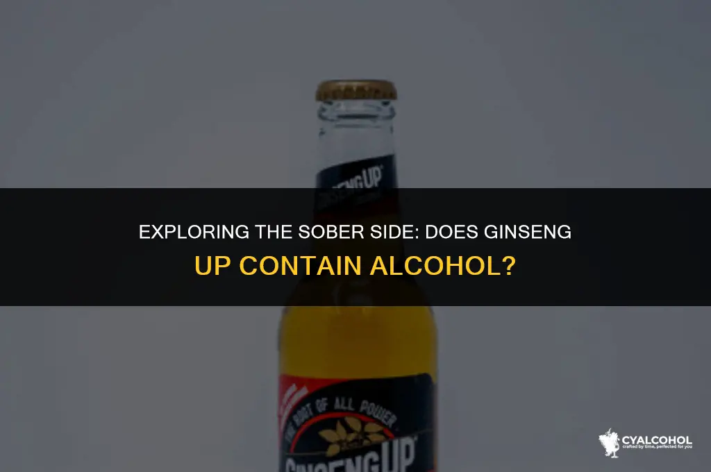 does ginseng up have alcohol