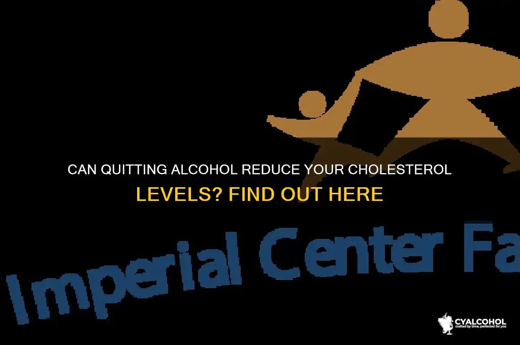 does giving up alcohol lower cholesterol