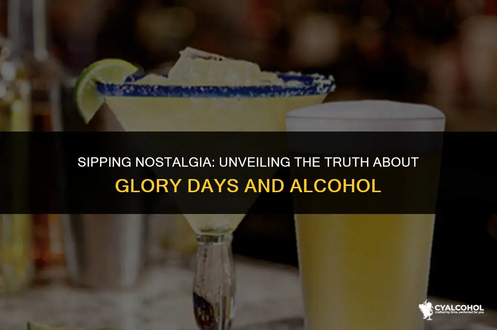 does glory days have alcohol