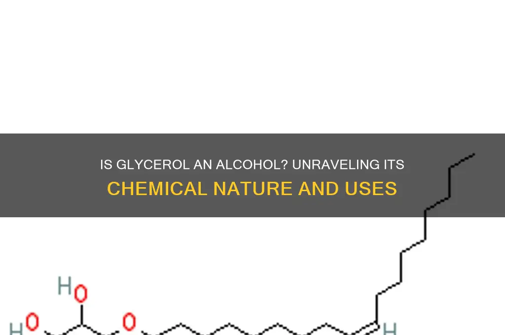 does glycerol act as an alcohol