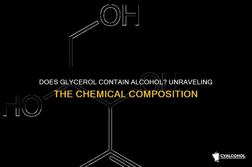 does glycerol have alcohol in it