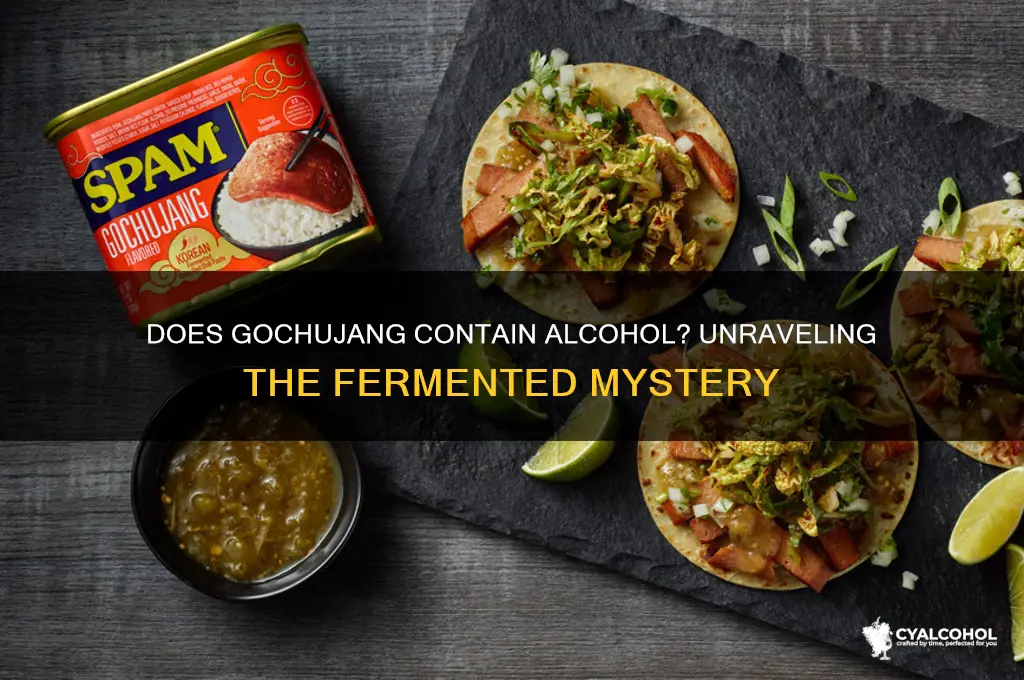 does gochujang have alcohol