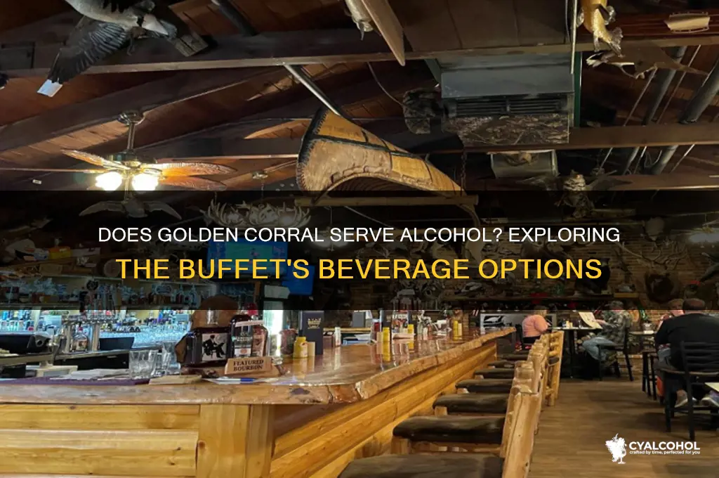 does golden corral have alcohol