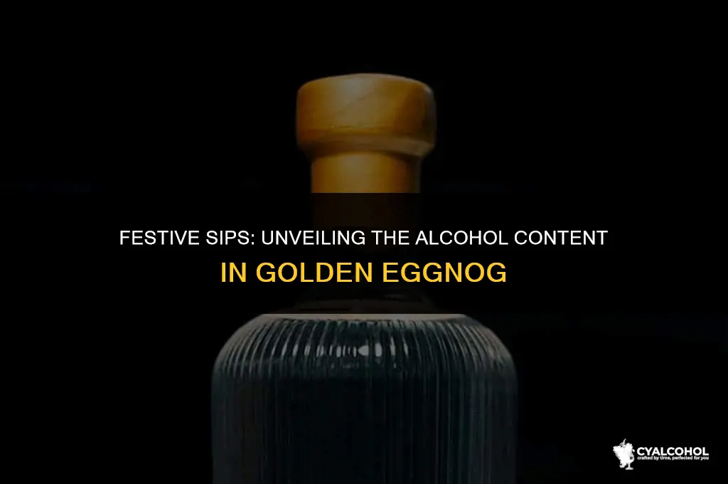 does golden eggnog have alcohol