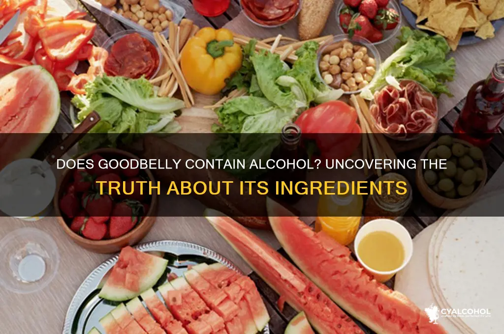 does goodbelly have alcohol in it