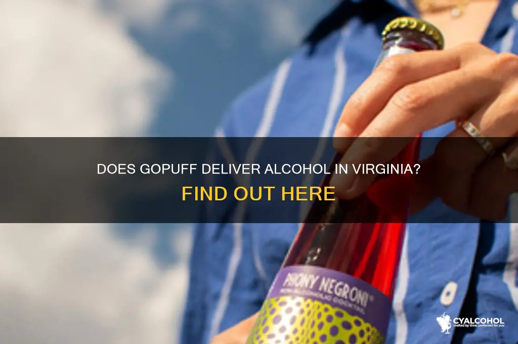 does gopuff deliver alcohol in virginia
