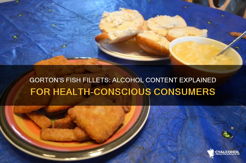 does gortons fish fallets have alcohol in it