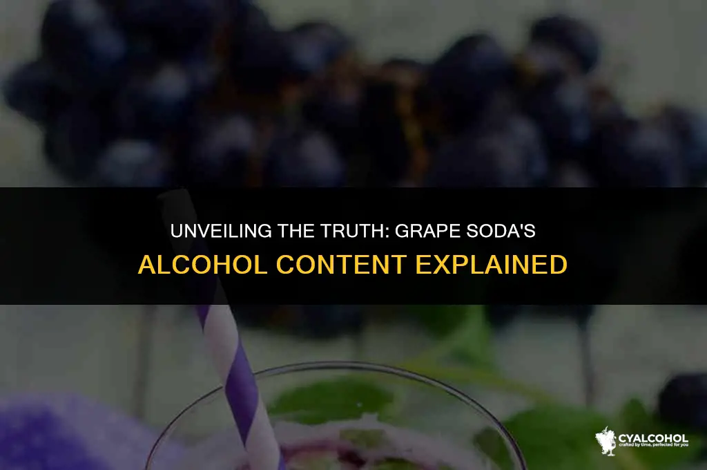 does grape soda have alcohol