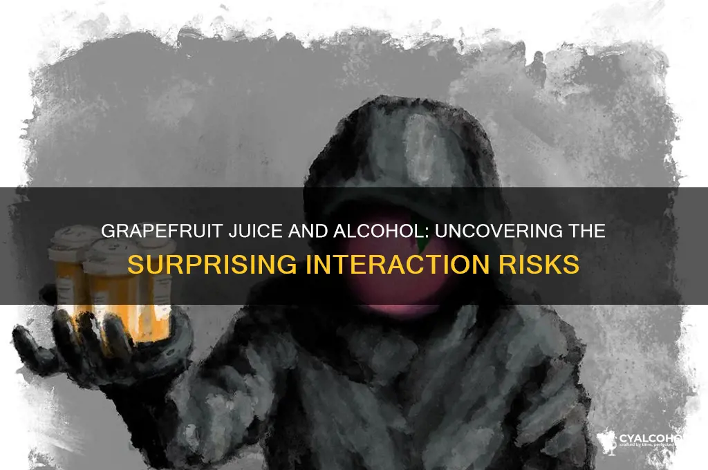 does grapefruit juice interact with alcohol