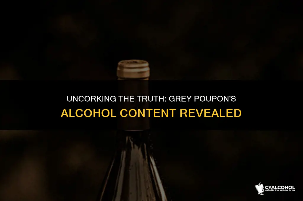 does grey poupon have alcohol