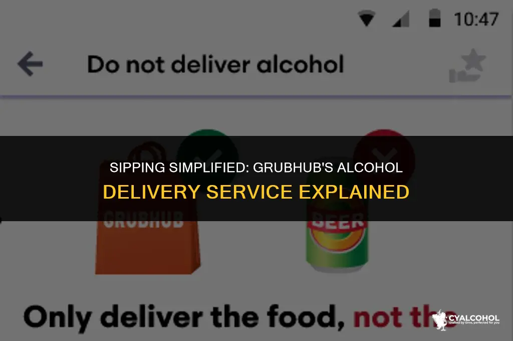 does grub hub deliver alcohol