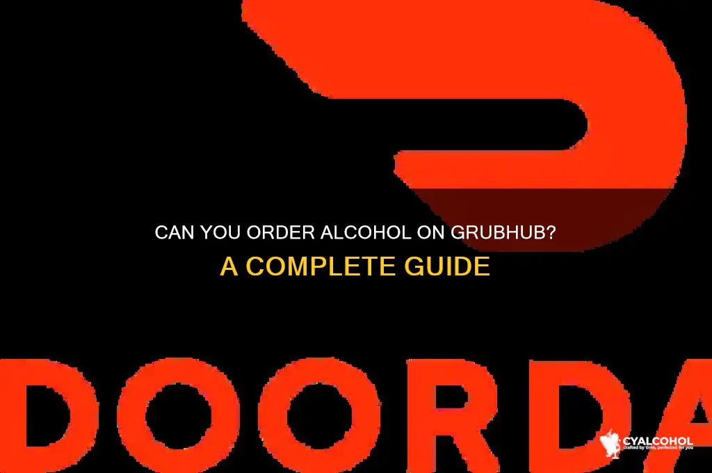 does grubhub do alcohol