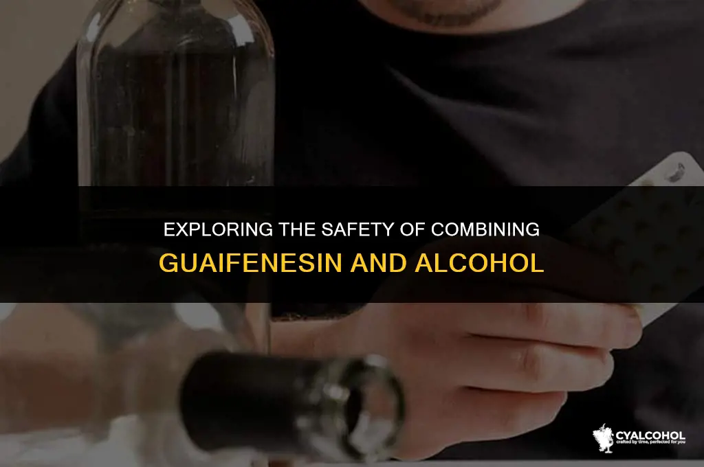 does guaifenesin interact with alcohol