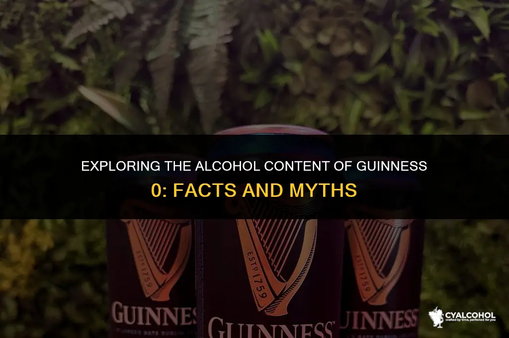 does guinness 0 have alcohol