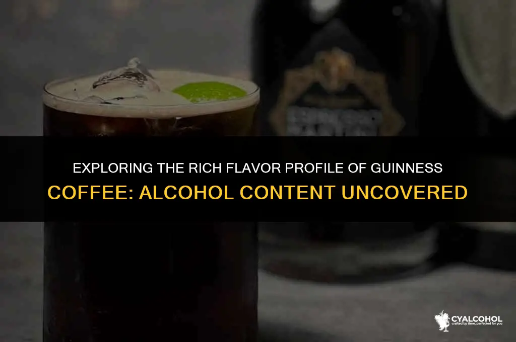 does guinness coffee have alcohol