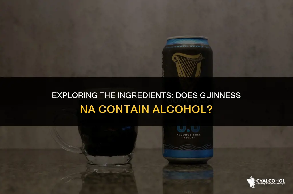 does guinness na have alcohol